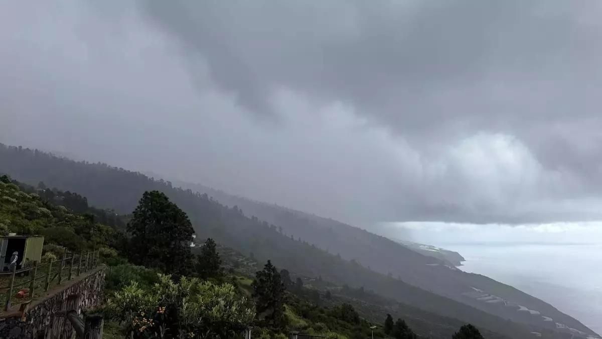 Probables lluvias este lunes en el norte y noroeste de La Palma