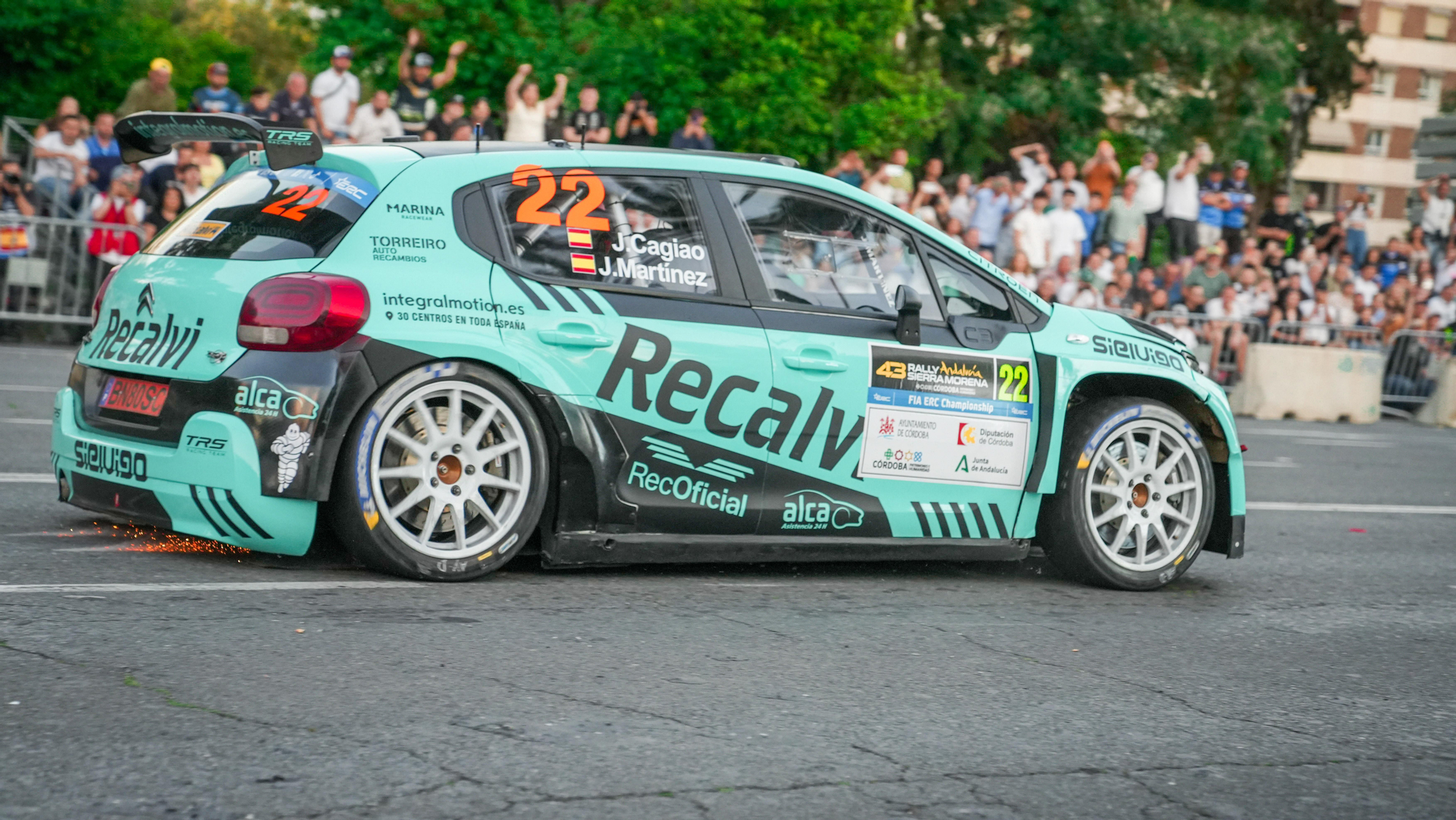 Tramo urbano del Rally Sierra Morena