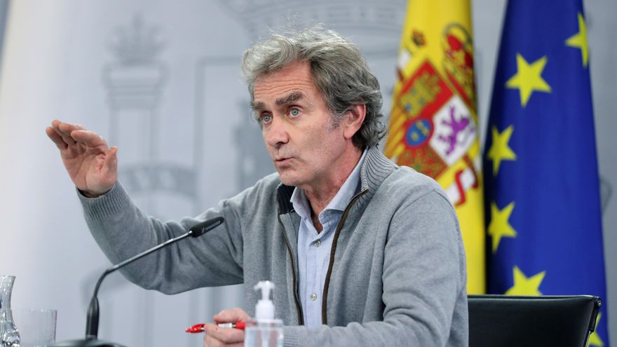 El director del Centro de Coordinación de Alertas y Emergencias, Fernando Simón este lunes. EFE/ Emilio Naranjo