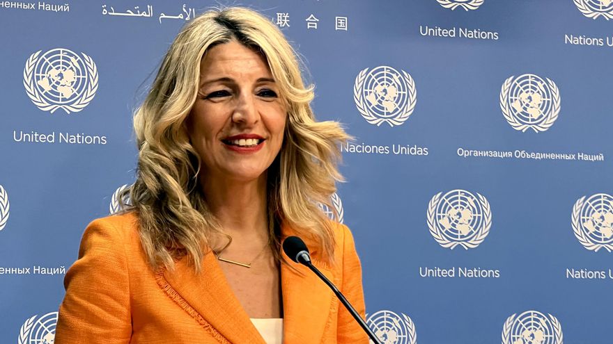 La vicepresidenta española y ministra de Trabajo, Yolanda Díaz 