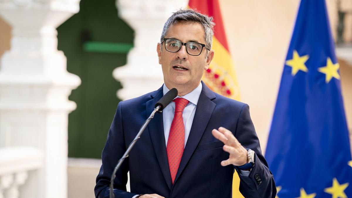 El ministro de la Presidencia, Justicia y Relaciones con las Cortes, Félix Bolaños.