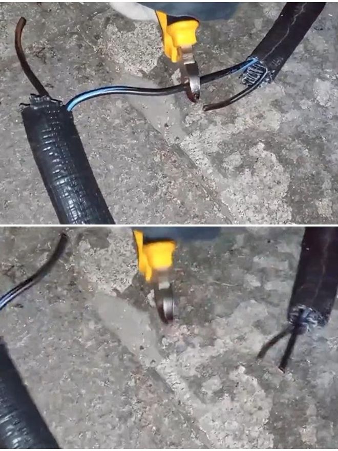 Una de las instalaciones cortadas en Madrid