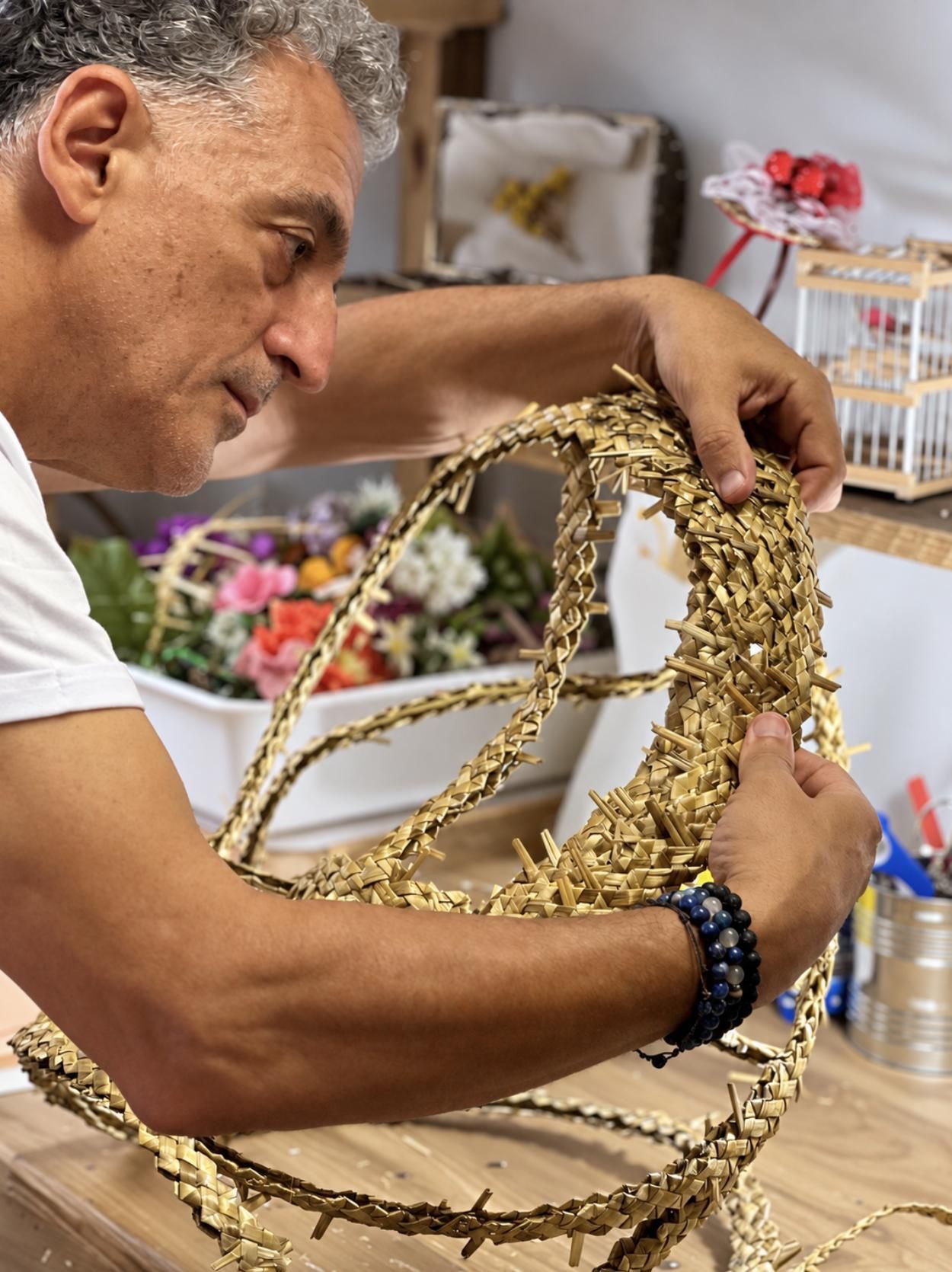 El artista palmero Tomaso Hernández.