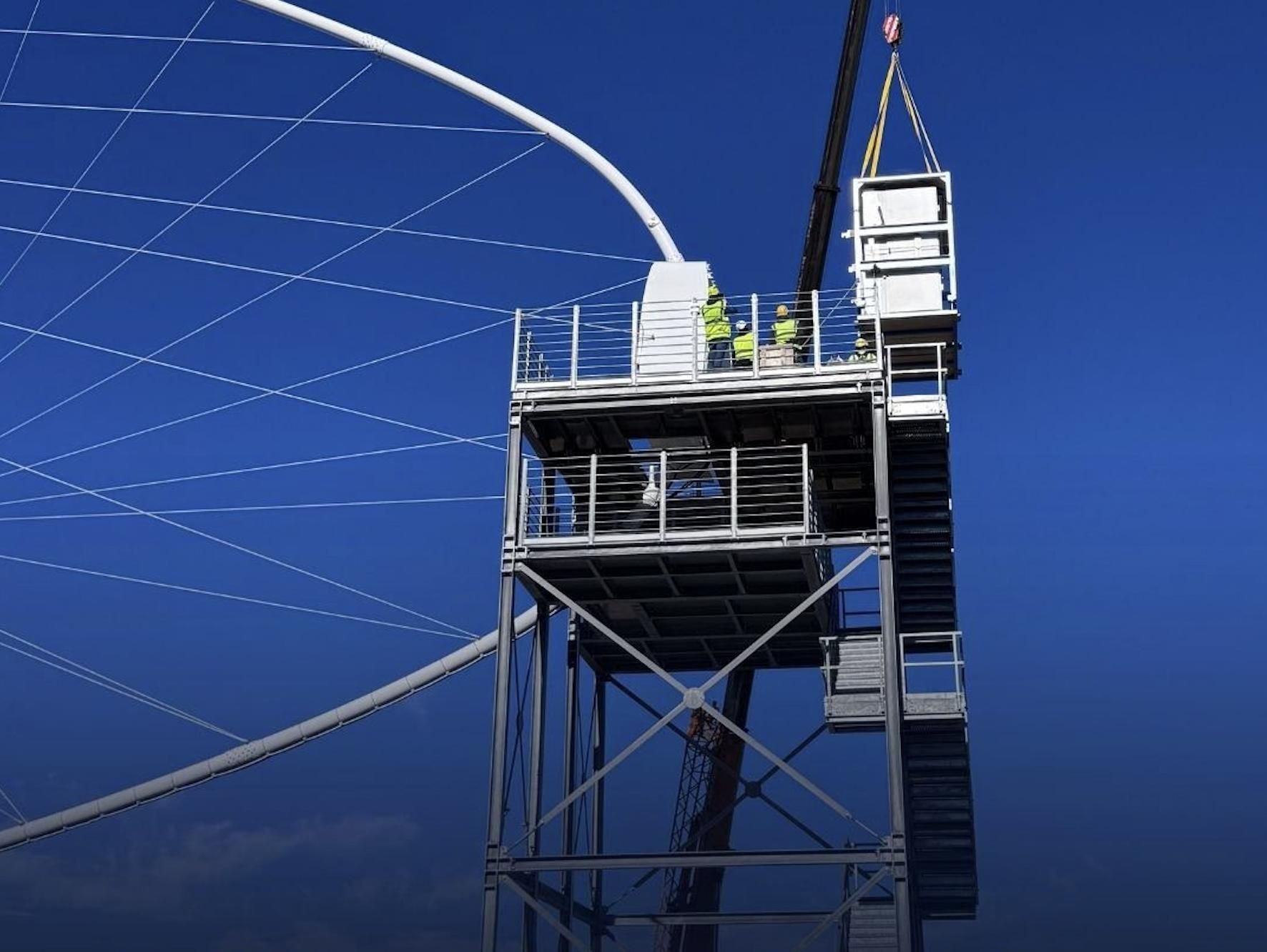 Instalación de la cámara en el telescopio LST-4 del Observatorio del Roque de Los Muchachos.