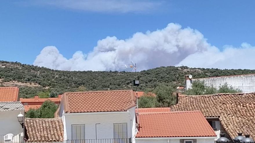 El fuego de Burgohondo “no ha entrado todavía” en Toledo y se espera que la línea de contención “aguante”