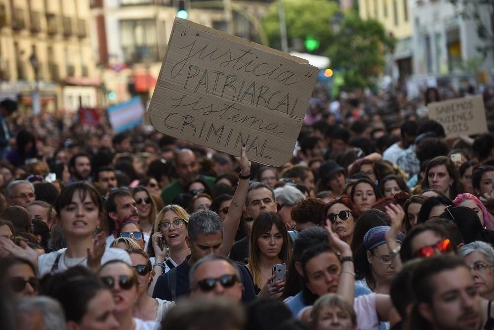 Concentración por la puesta en libertad de la manada en Madrid / Fernando Sánchez