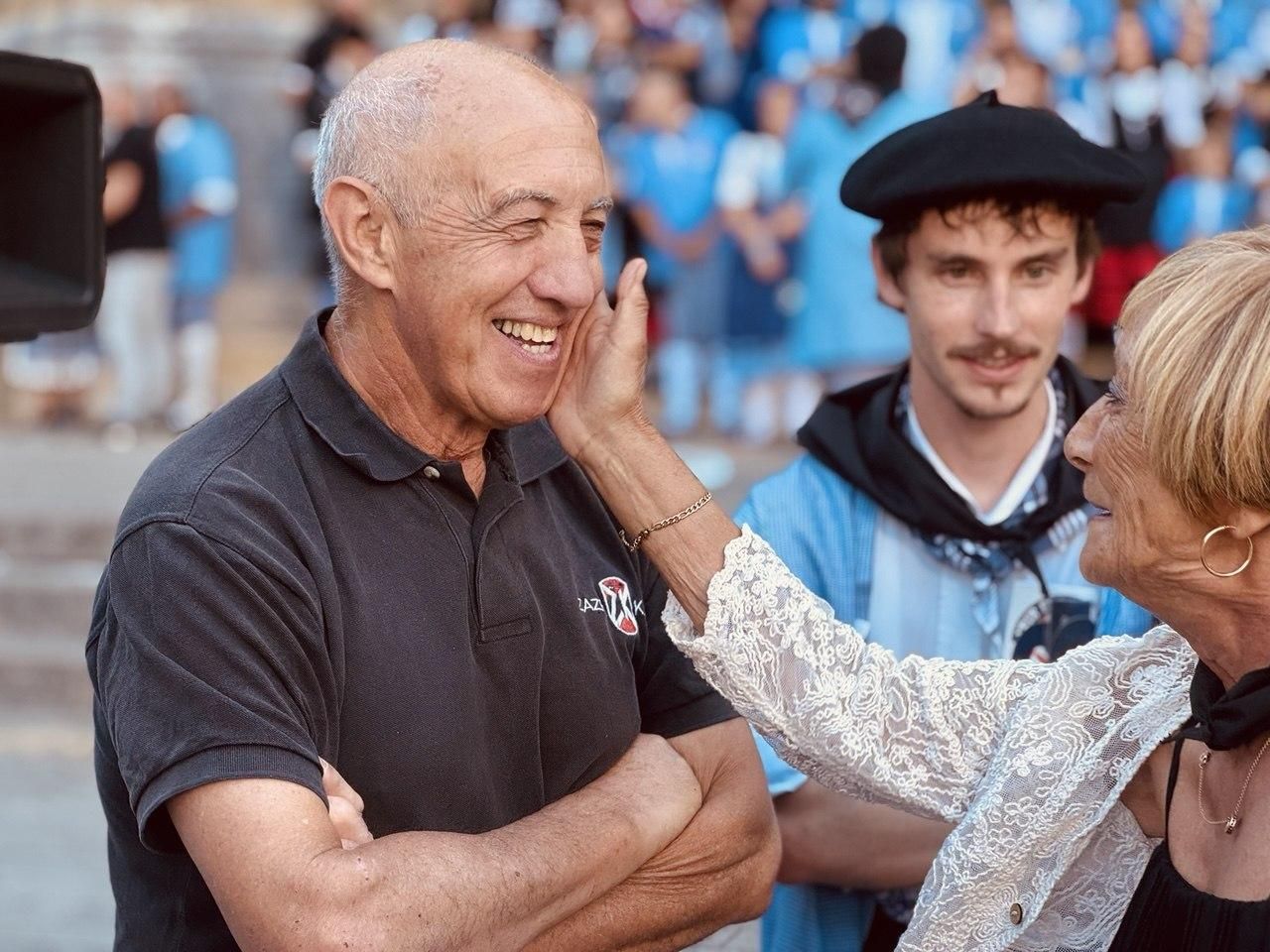 Juan José Santisteban, en un momento del acto