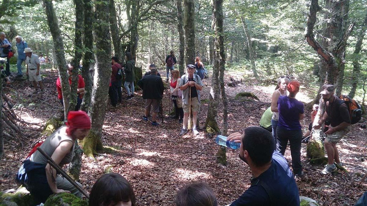 Homenaje en 2018 a las víctimas del franquismo en el Pozo Grajero.