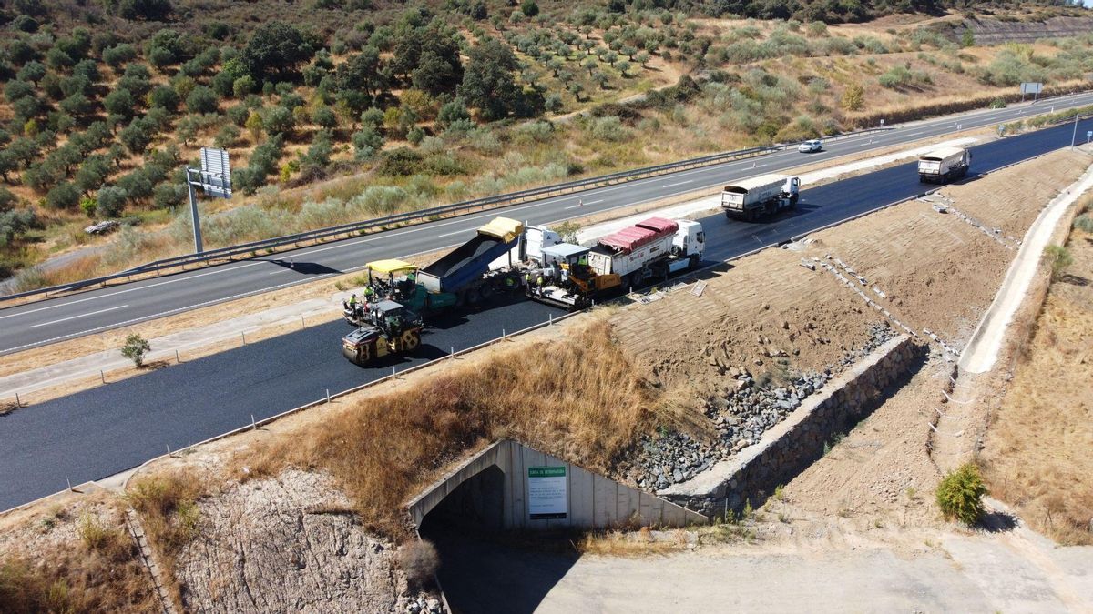 Finalizan las obras de reparación de la autovía EX-A1 por las lluvias de marzo