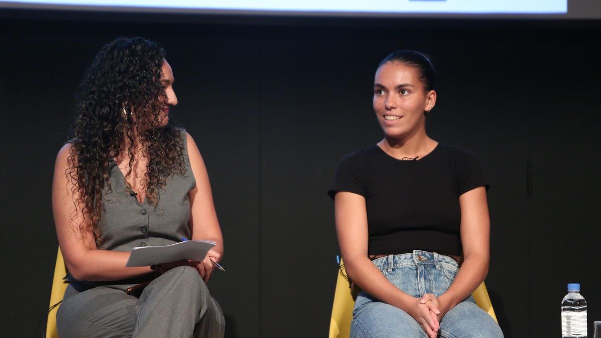 Lucía Machado explica algunas de sus experiencias en el deporte.