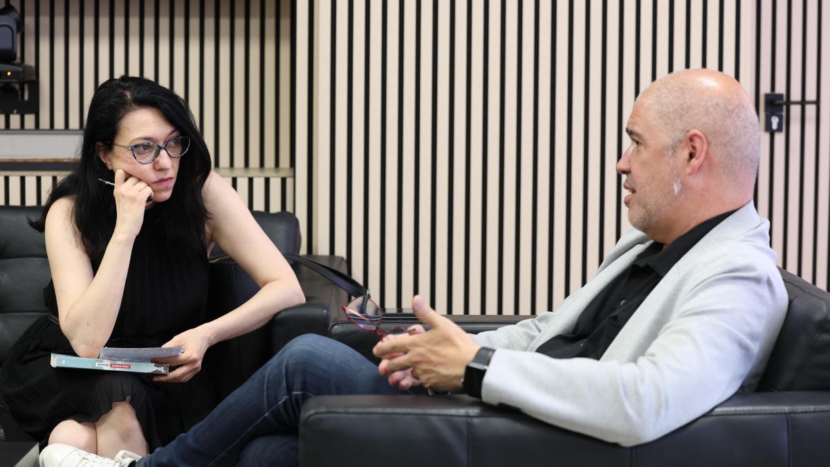 Unai Sordo, durante la entrevista en su despacho con elDiario.es