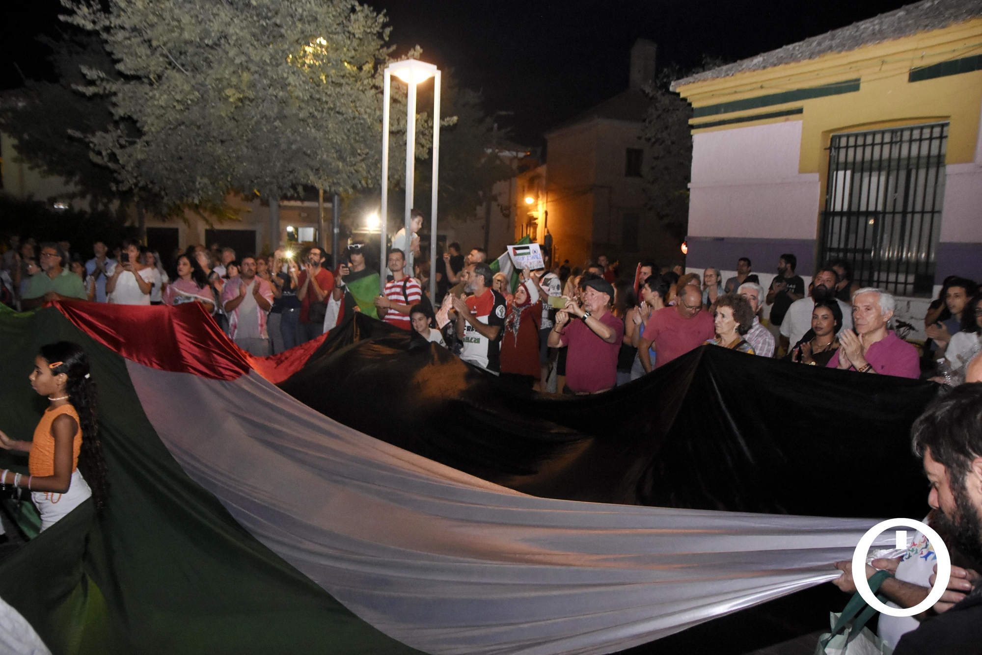 Concentración en solidaridad con el pueblo palestino.