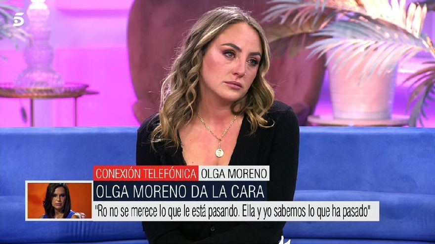 Olga Moreno entra en Telecinco para apoyar a Rocío Flores: "La han machacado y no lo merece"