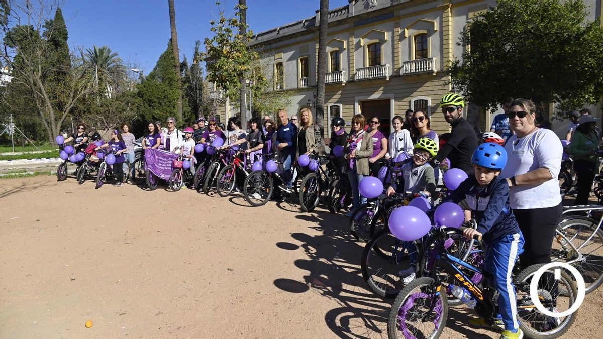 Marcha en bici contra la violencia machista en una edición anterior.