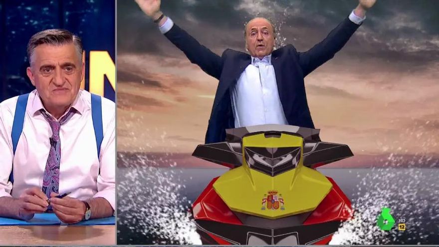 'El Intermedio' conectó con Juan Carlos I desde una moto acuática: "Me hacen más caso en laSexta que 'el sexto'"