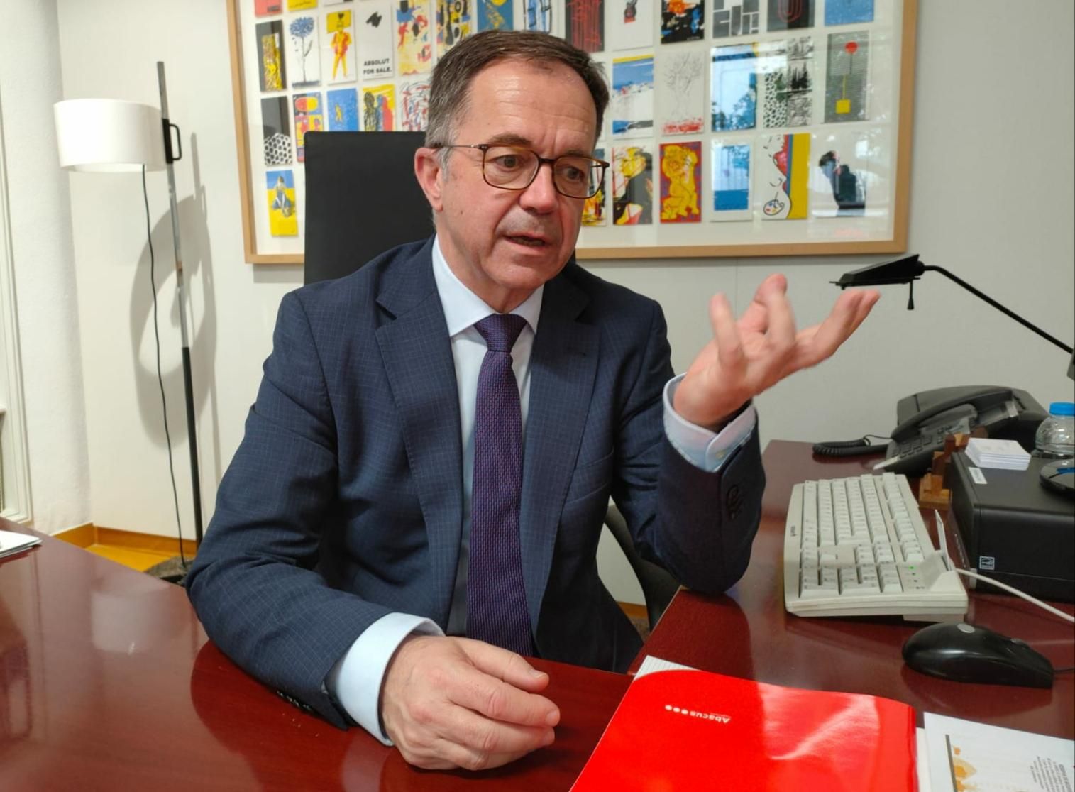 Josep Marí, conseller de Vivienda y Movilidad de Baleares, durante la entrevista.