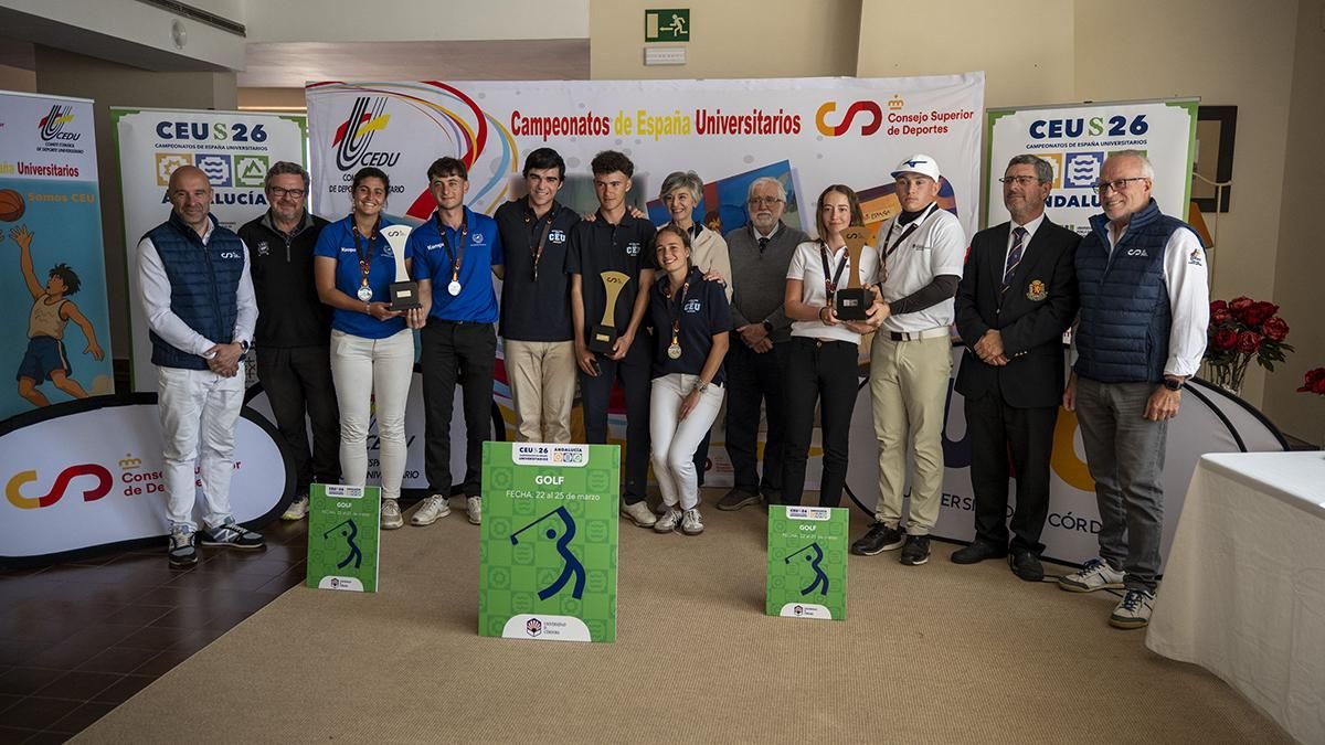 La CEU San Pablo se lleva el campeonato de España universitario de golf en Córdoba