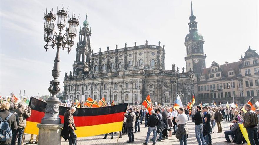 La islamófoba "Pegida" celebra su aniversario en Dresde bajo protección policial