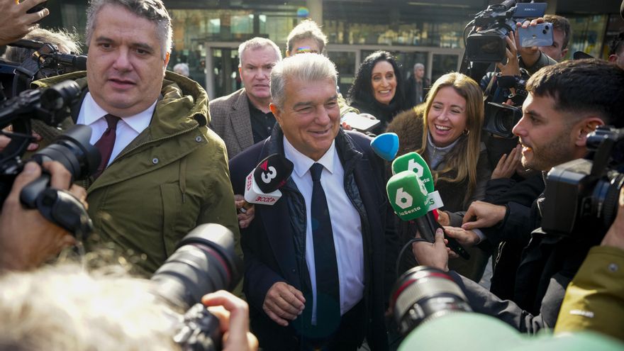 Laporta dice a la jueza del caso Negreira que el Barça "es un ejemplo en el mundo" y niega favores arbitrarles