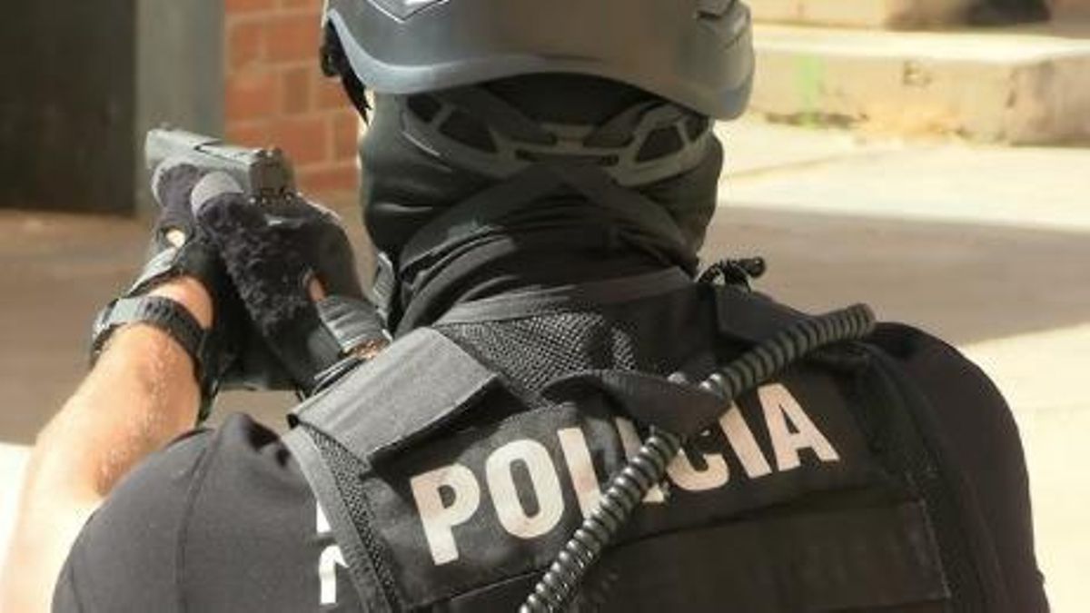 Un agente del GEO, de la Policía Nacional