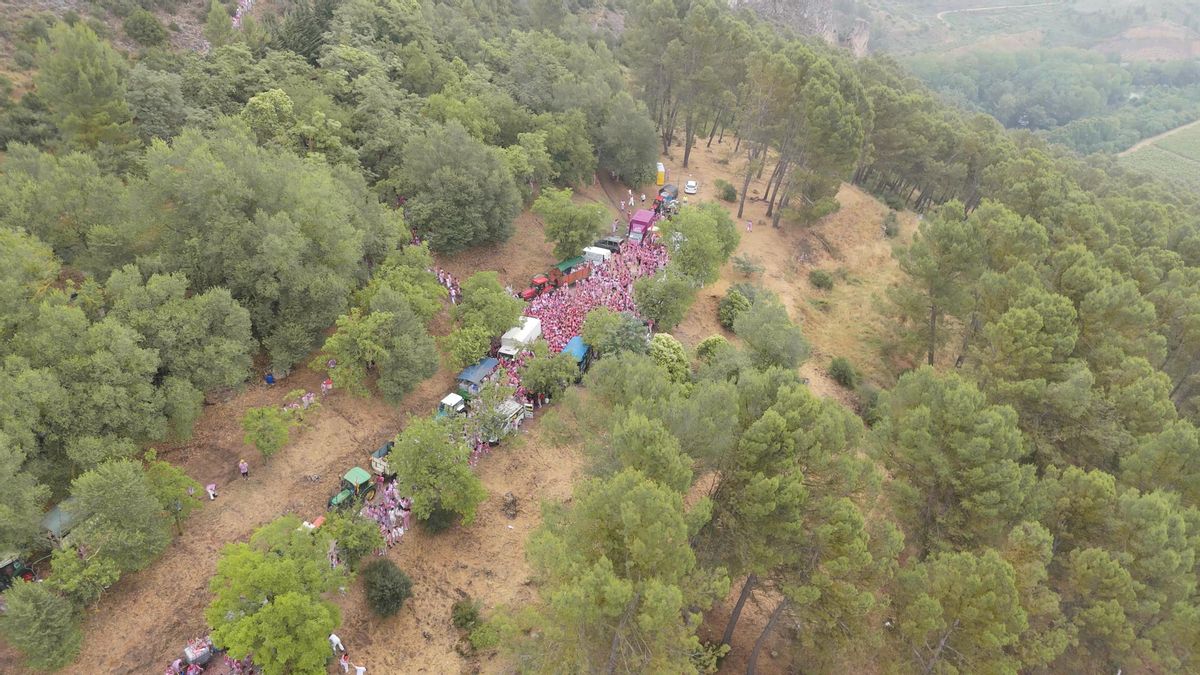 Enclave de la batalla, en mitad del monte, a seis kilómetros de Haro