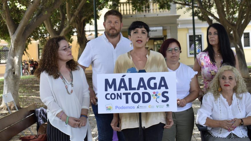 Toni Morillas, con otras candidatas de la confluencia Con Andalucía | IU