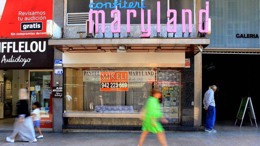 Confitería Maryland, en la calle Burgos de Santander.