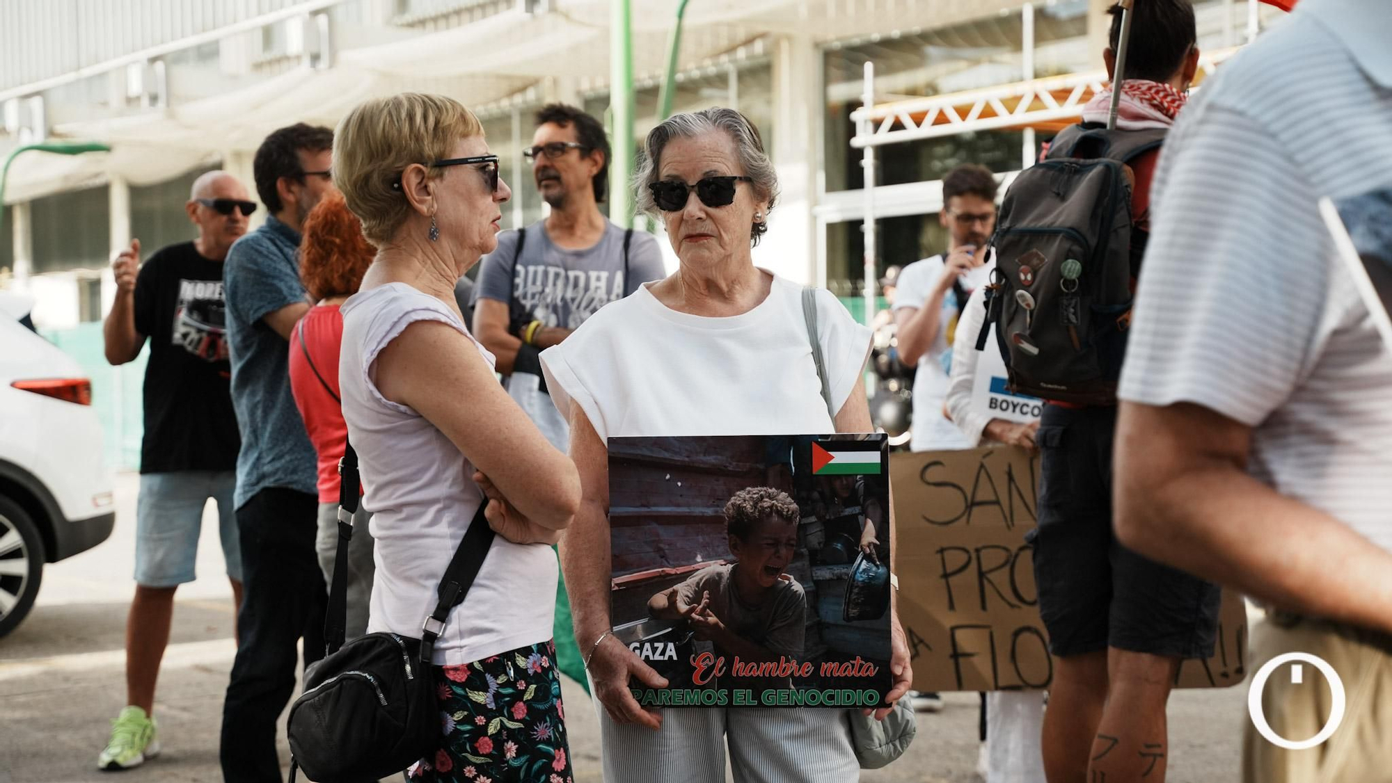Concentración de las iniciativas solidarias con Palestina de Córdoba.