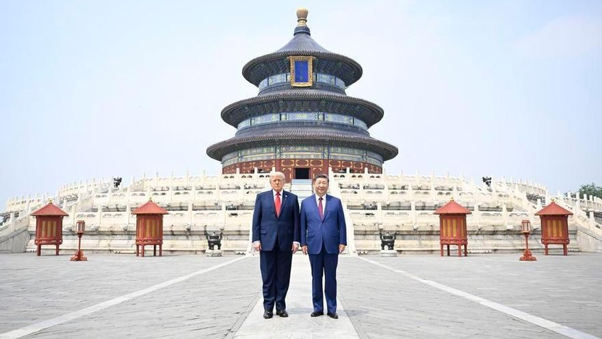 Trump y Xi Jinping, un paseo "entre el cielo y la tierra" por el templo preferido de Kissinger