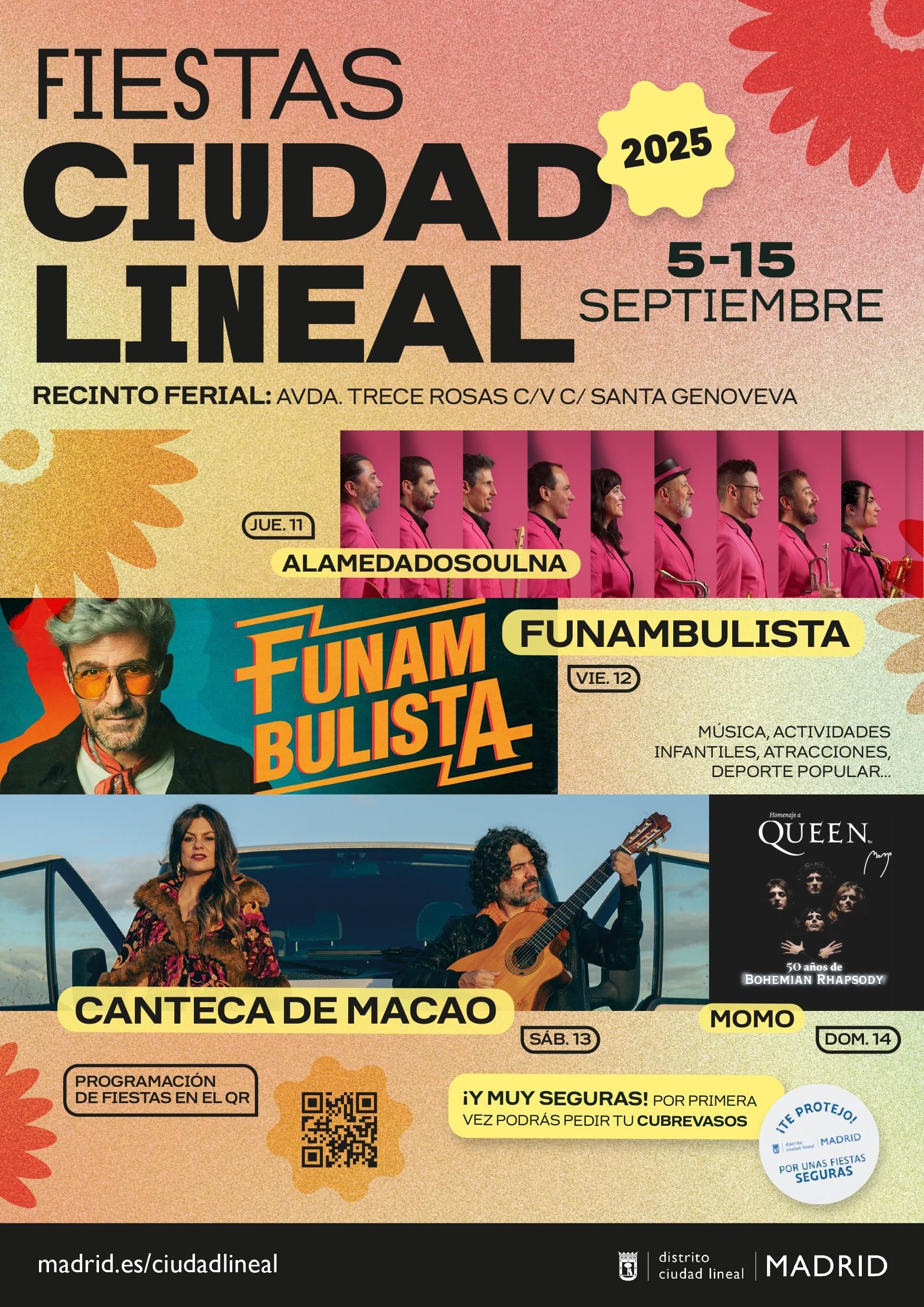 Cartel de las Fiestas de Ciudad Lineal 2025