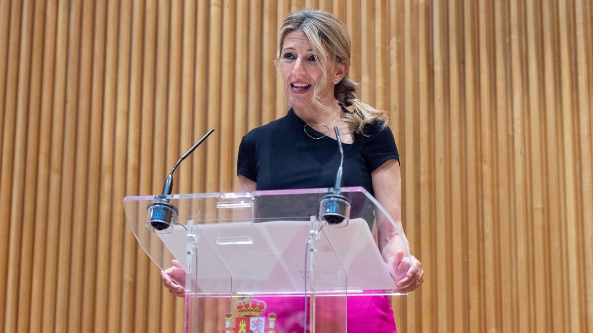 La vicepresidenta segunda y ministra de Trabajo y Economía Social, Yolanda Díaz.