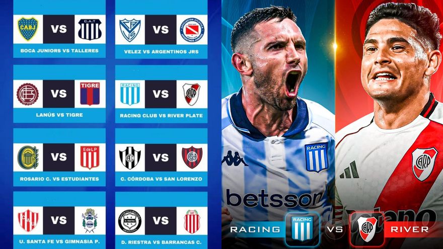 Torneo Clausura 2025: así quedaron los cruces de octavos de final, con River-Racing como plato principal