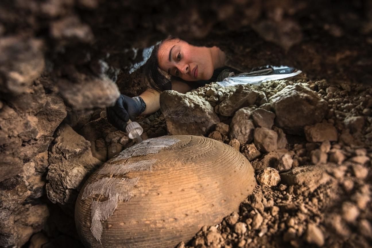 Pieza cerámica hallada en Tijarafe.