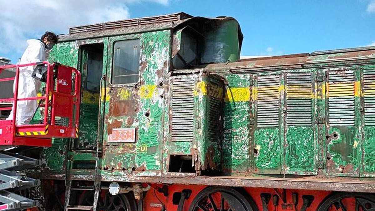 El proceso de restauración fue complicado porque, entre otras razones, la locomotora había permanecido parada 20 años