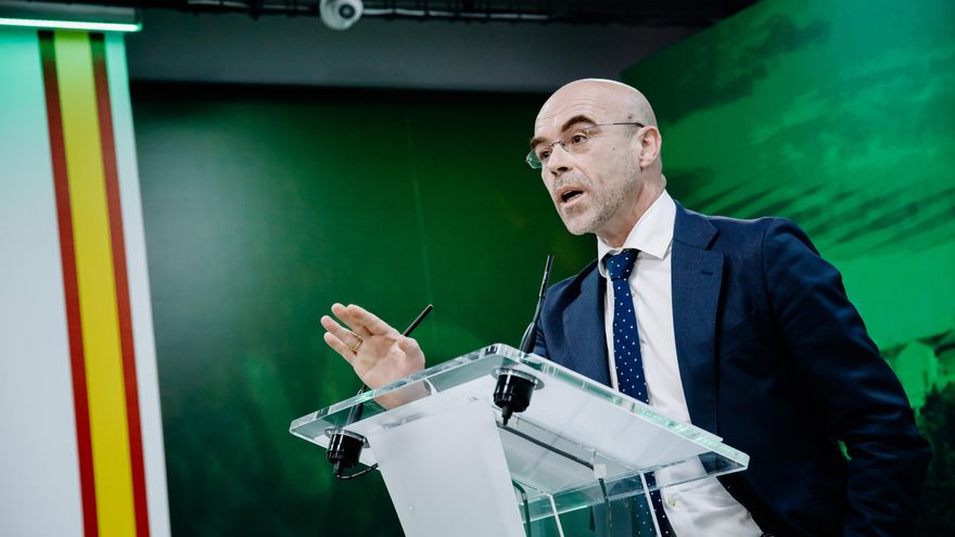 El portavoz del Comité de Acción Política de Vox, Jorge Buxadé.