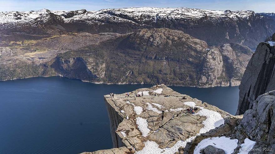 El púlpito visto desde arriba.