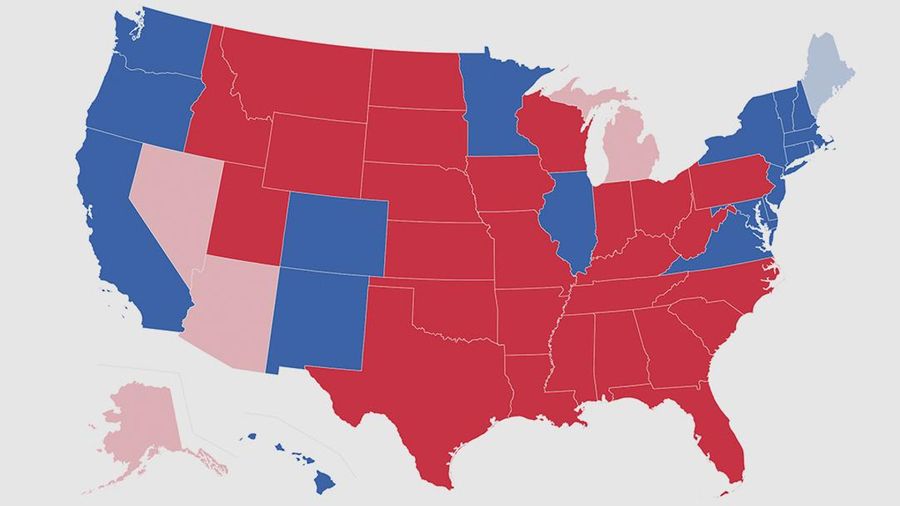 Resultados electorales en EEUU