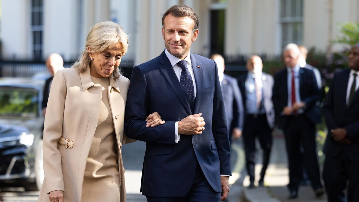 El presidente francés, Emmanuel Macron, y su esposa, Brigitte Macron, en una foto de archivo