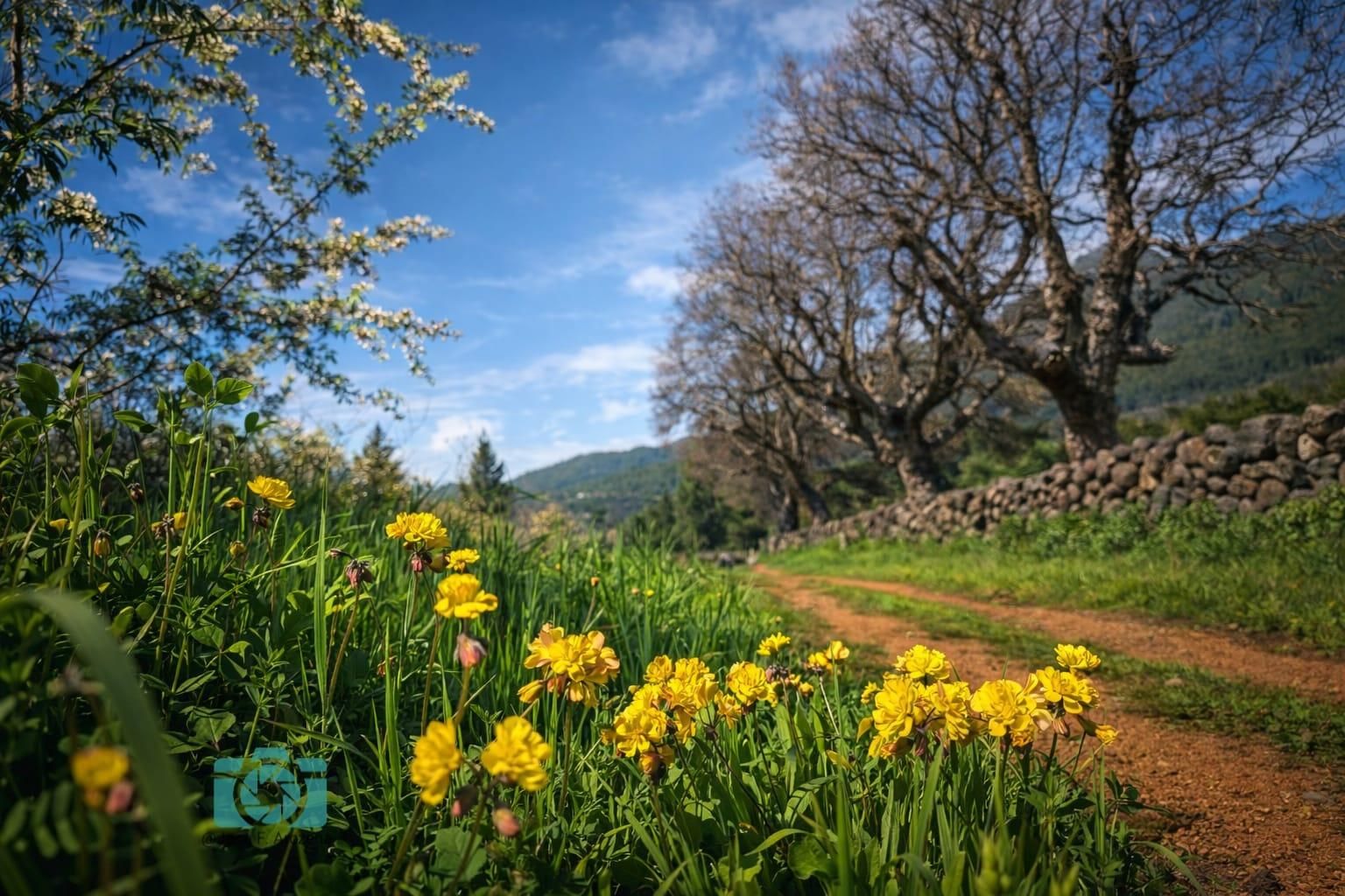 Floración  en la zona del Llano de las Cuevas  (El Paso).