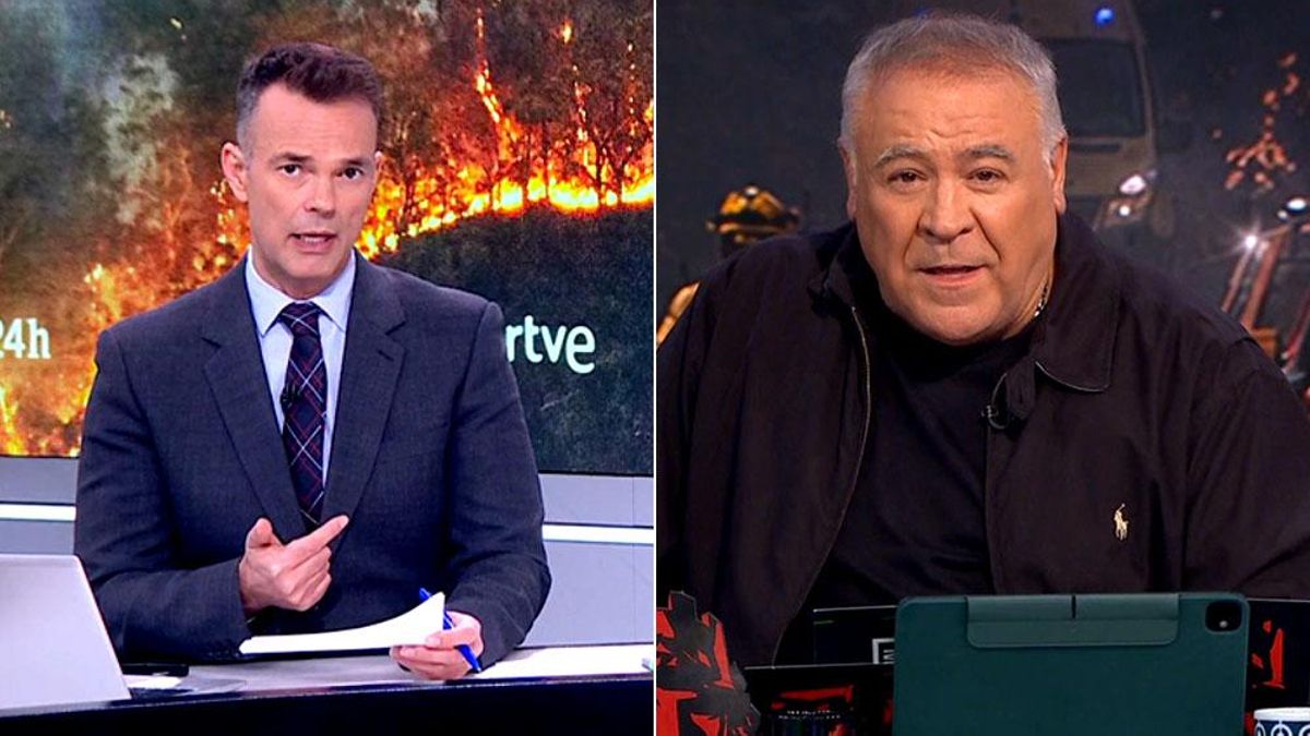 Imágenes de RTVE y 'Al rojo vivo' en sus especiales sobre los incendios
