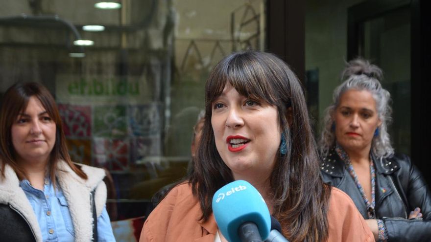 Oihana Etxebarrieta,  portavoz de la campaña electoral de EH Bildu.
