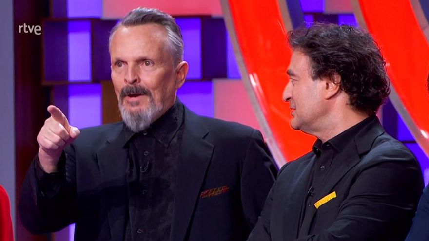 Miguel Bosé promocionó su serie en 'MasterChef' tras reconocer a una concursante que participa como actriz