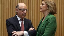Cristóbal Montoro y María Dolores de Cospedal, en el Congreso