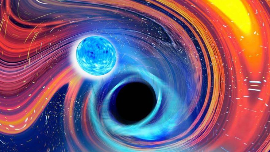 Estrella de neutrones contra agujero negro: la primera señal de ondas gravitacionales de un sistema binario perdido
