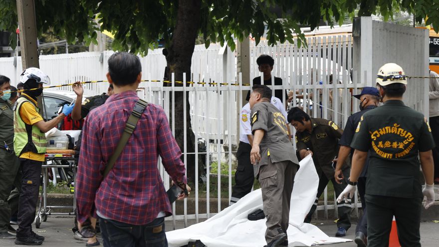 Seis muertos en un tiroteo en un popular mercado de Bangkok