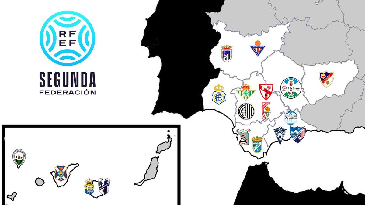 Mapa Grupo IV Segunda RFEF