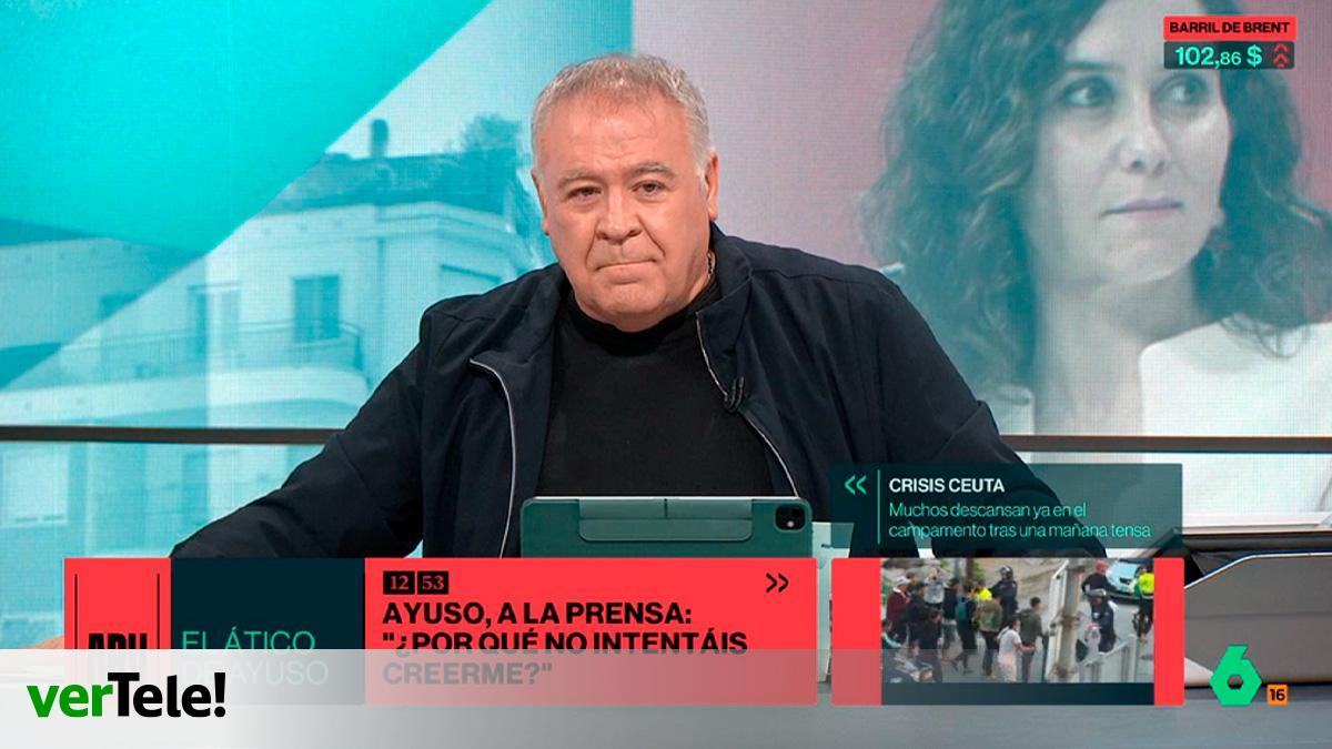 Ferreras responde a las formas de Ayuso con la prensa por las preguntas sobre el ático: ¡Alucinante, encima nos riñe!