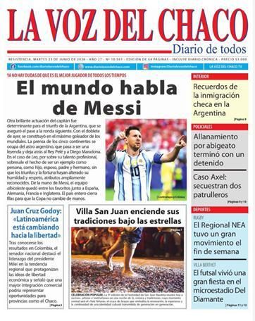 Los diarios del mundo, a los pies de un Messi eterno