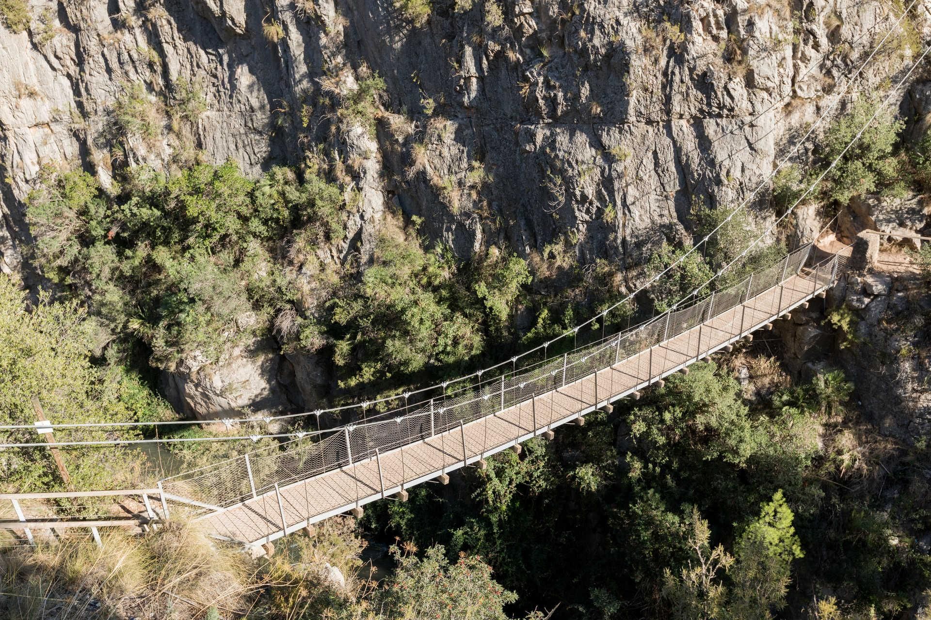 Puentes colgantes de la ruta.