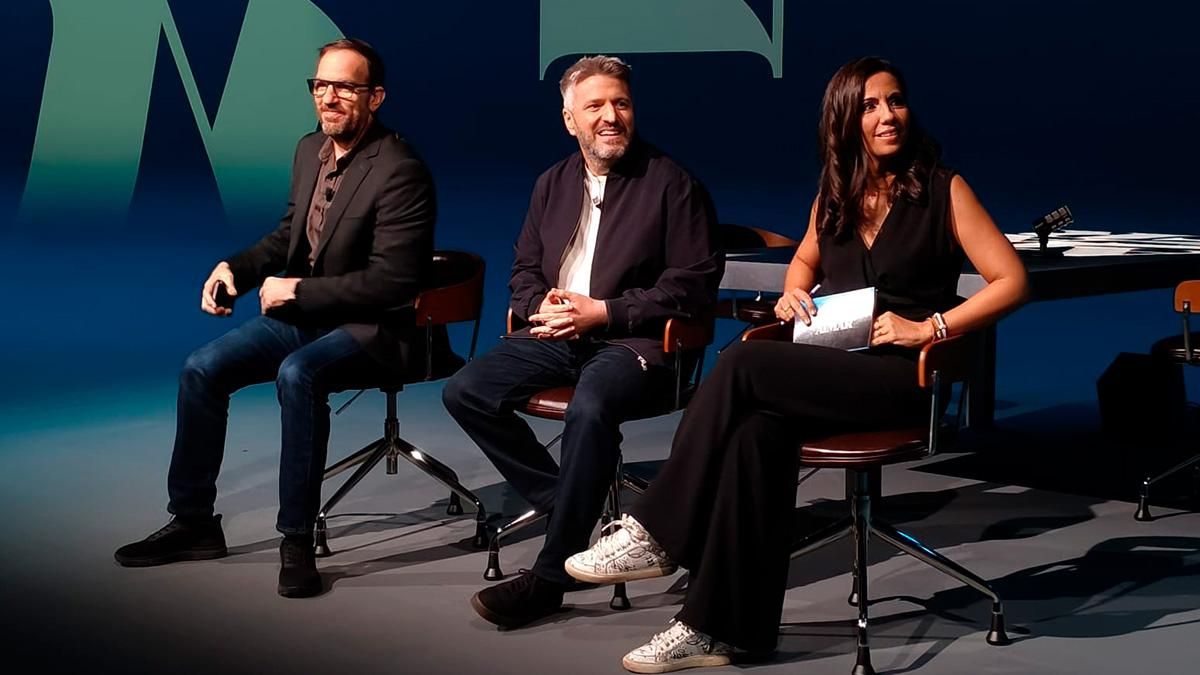 César González Antón, Aimar Bretos y Ana Pastor, en Atresmedia